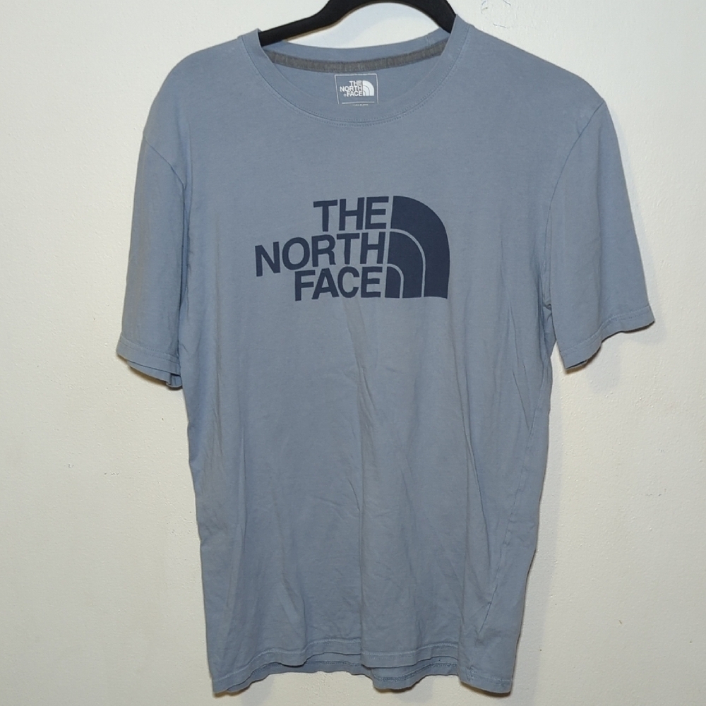 The North Face Blue Standard Fit Logo T-shirt Short Sleeve Cotton Men's Size S